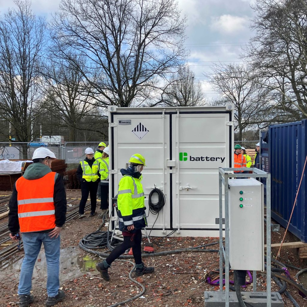 Mobile Energy Box on a construction site